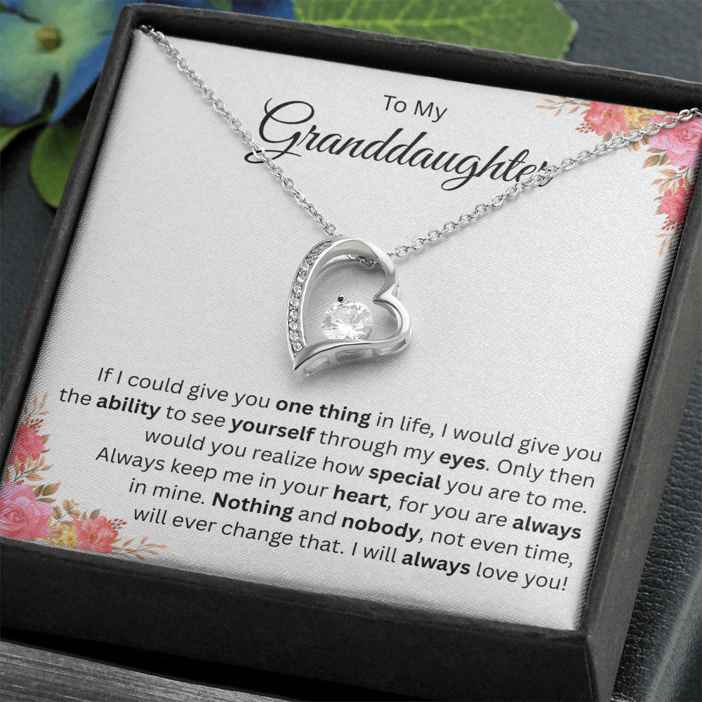 To My Beautiful Granddaughter Necklace From Grandma and Grandpa