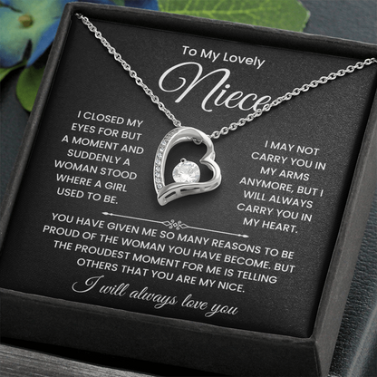 To My Lovely Niece Necklace – Inspirational Gift from Aunt