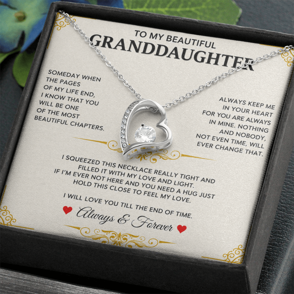 To My Granddaughter Keep This Close and Remember How Much You Are Loved Heartfelt Gift