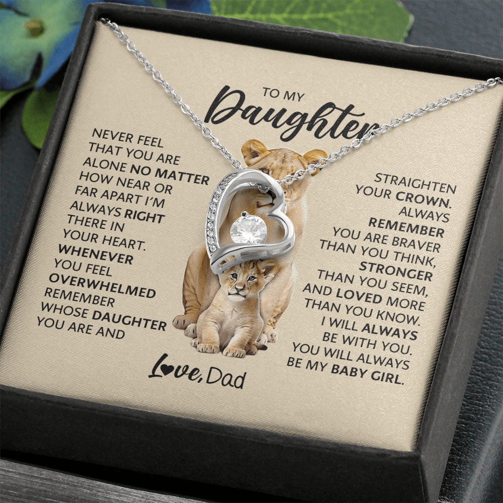 To My Adult Daughter Necklace | Meaningful Gift for Daughter from Dad