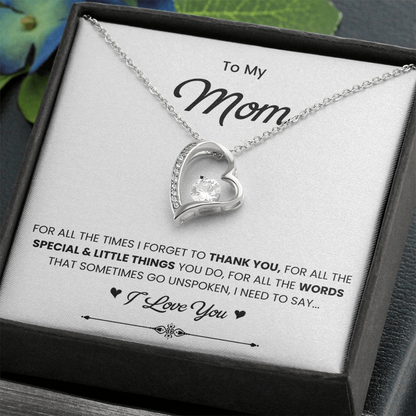 To My Mom Necklace from Daughter | Meaningful 2026 Forever Love Gift