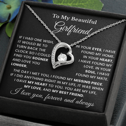 To My Girlfriend Gift Necklace From Boyfriend, Husband Meaningful Gift For Her, Jewelry For Women