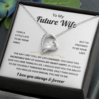 To My Future Wife Necklace, Romantic Jewelry Valentine's Day Gift for Her