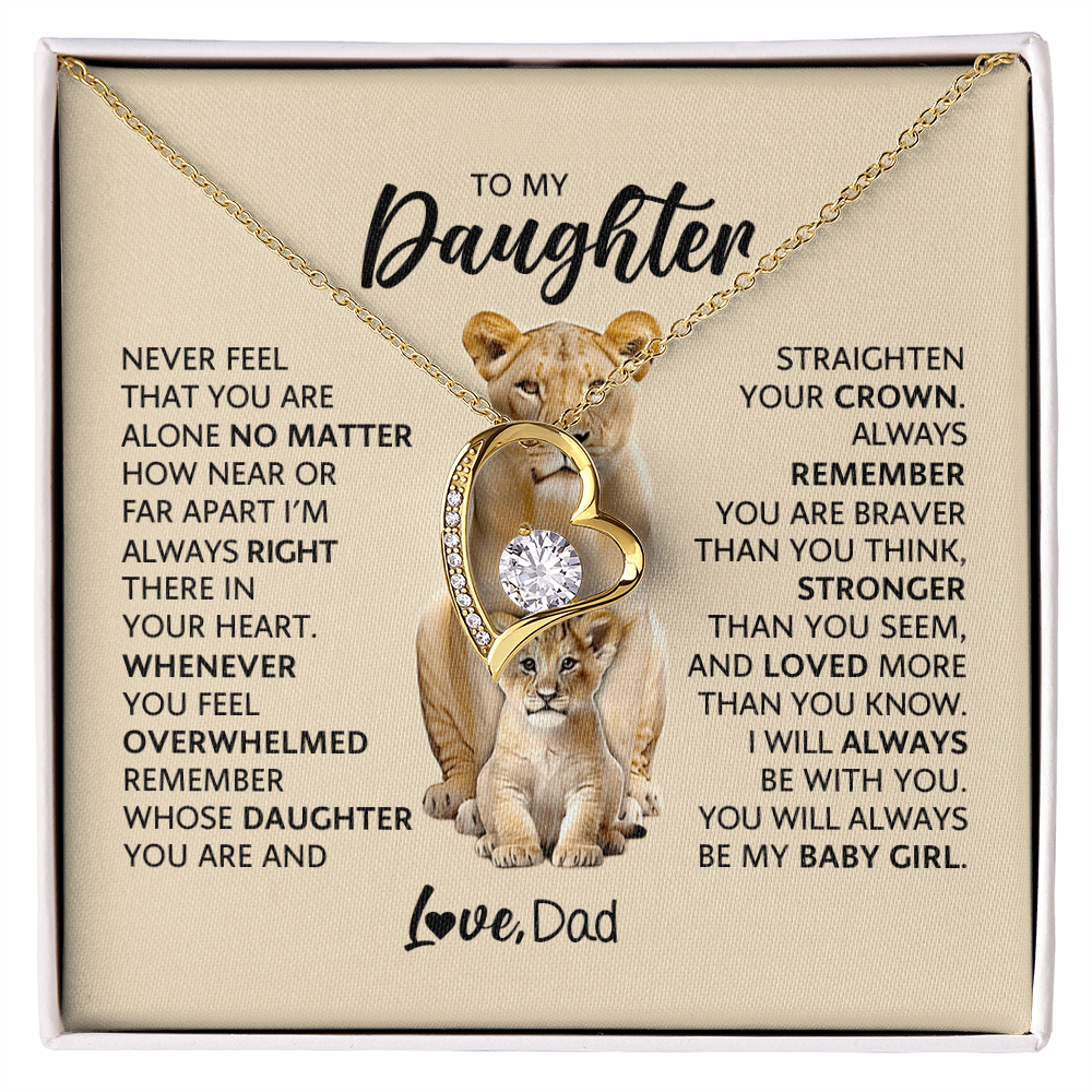 To My Adult Daughter Necklace | Meaningful Gift for Daughter from Dad
