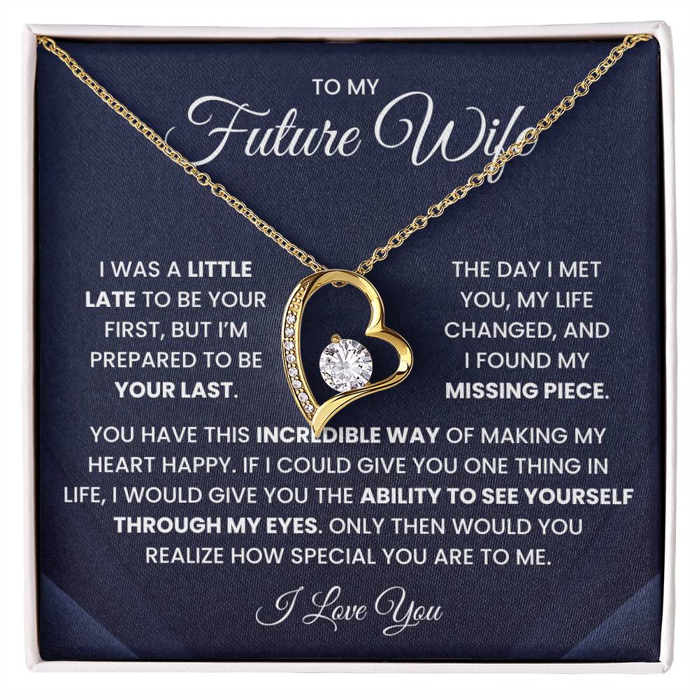 To My Future Wife Necklace – Wedding Gift for Bride