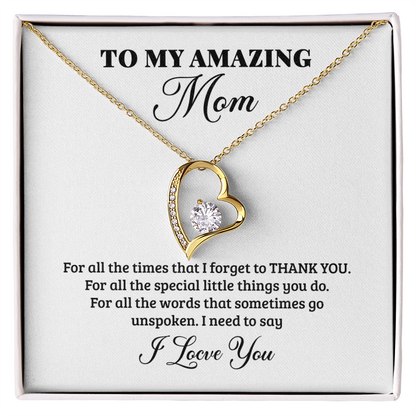 To My Mom Gift from Son | Best Selling Mother's Day 2026 Strength and Love Necklace