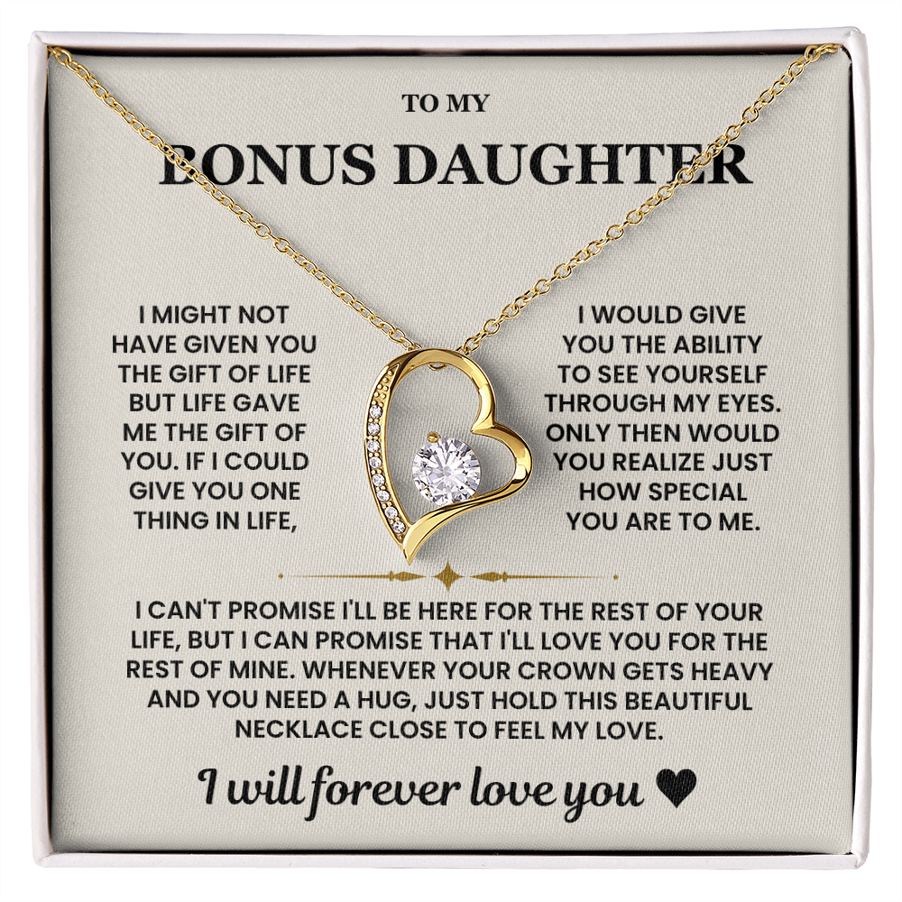 Bonus Daughter Gifts From Stepdad Stepmom With Heartfelt Message & Gift Box