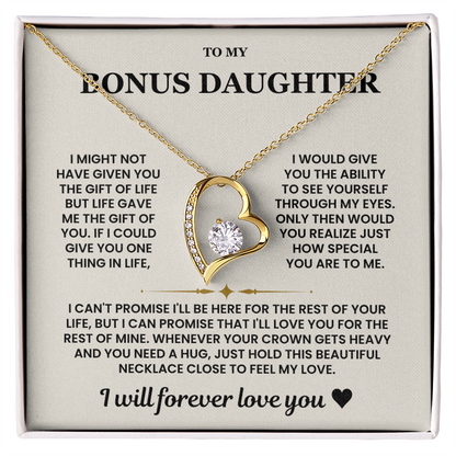 Bonus Daughter Gifts From Stepdad Stepmom With Heartfelt Message & Gift Box