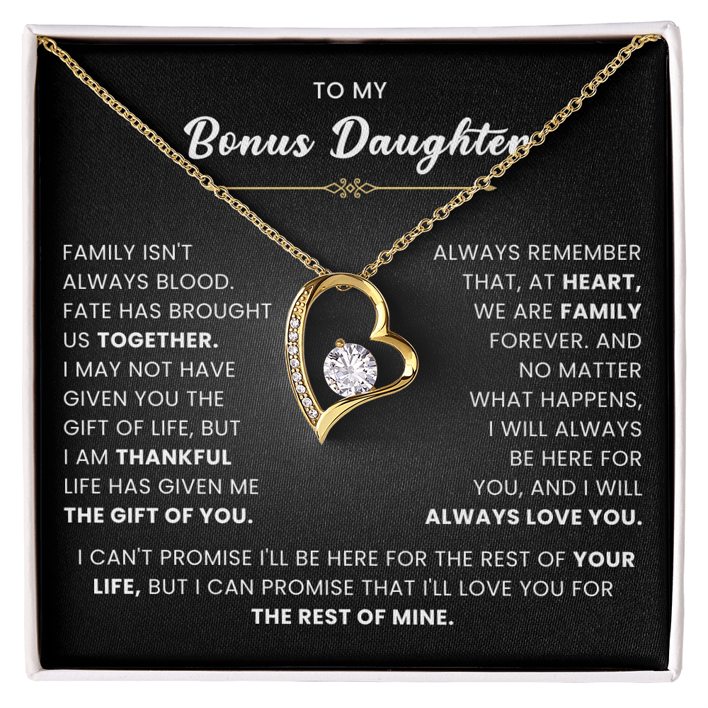 Bonus Daughter Gifts From Stepdad Stepmom With Heartfelt Message & Gift Box