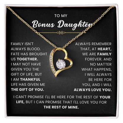 Bonus Daughter Gifts From Stepdad Stepmom With Heartfelt Message & Gift Box