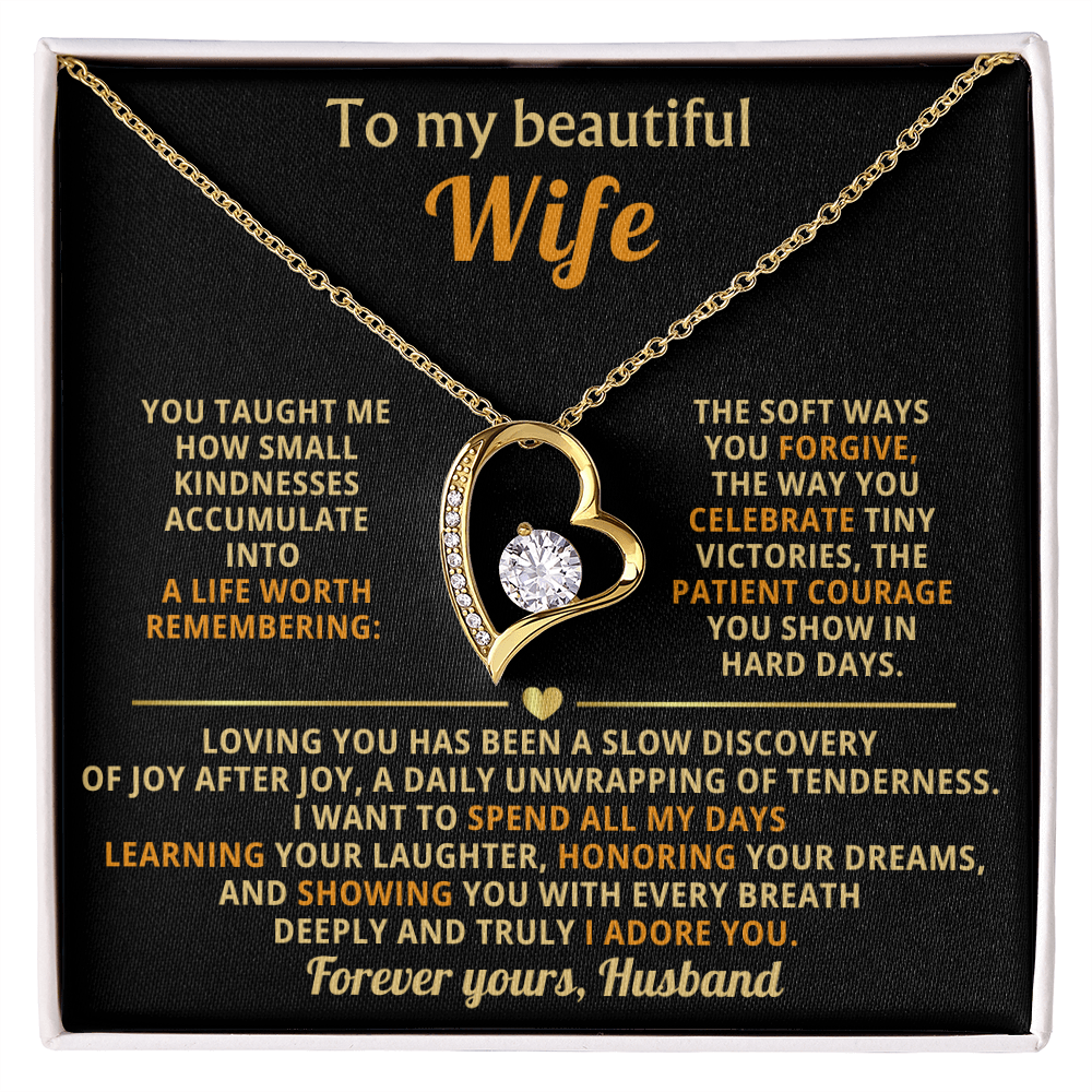 To My Wife I Love You Forever & Always Necklace - Gifts From Husband