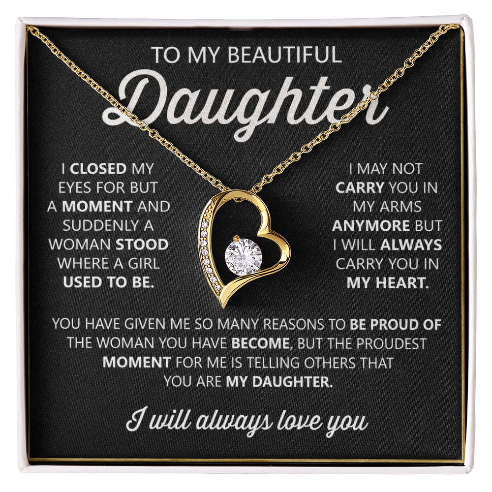 To My Daughter Necklace – Heartfelt Gift from Mom or Dad