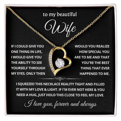 To My Wife Choice Forever Love Necklace, Valentine's Day Gift for Her