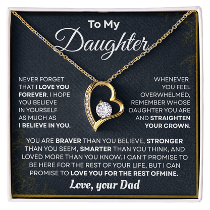 For My Daughter from Dad – A Meaningful Keepsake for Birthday, Christmas & Graduation