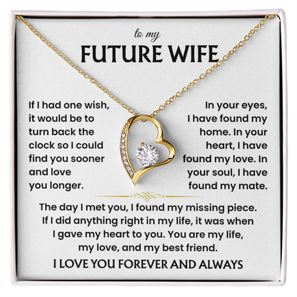 Necklace Gifts for Future Wife From Future Husband, Sentimental Jewelry Gift for Her