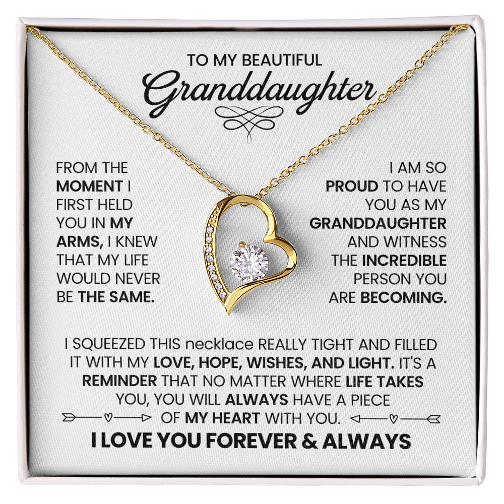 To My Beautiful Granddaughter - Carry My Love Wherever You Go