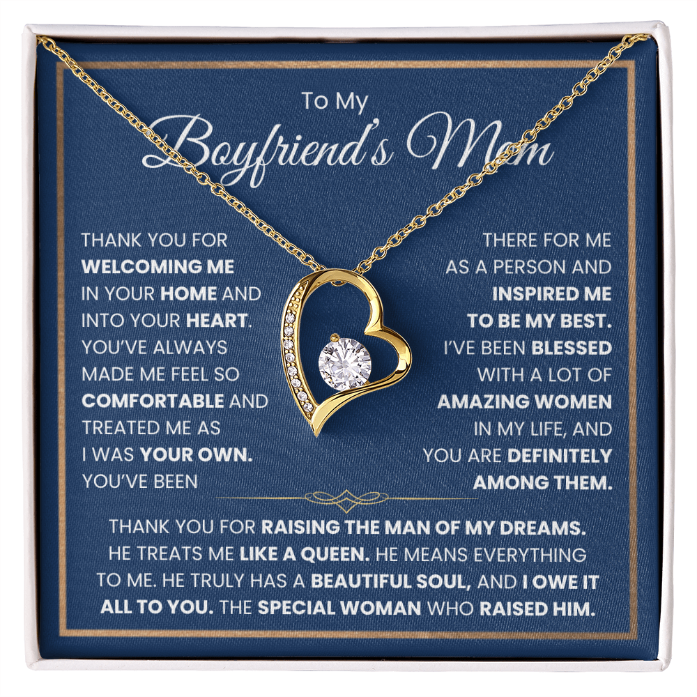 To My Boyfriends Mom Necklace - Forever Love Jewelry