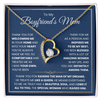 To My Boyfriends Mom Necklace - Forever Love Jewelry