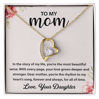 To My Mom - You're My Universe - Love Knot Necklace