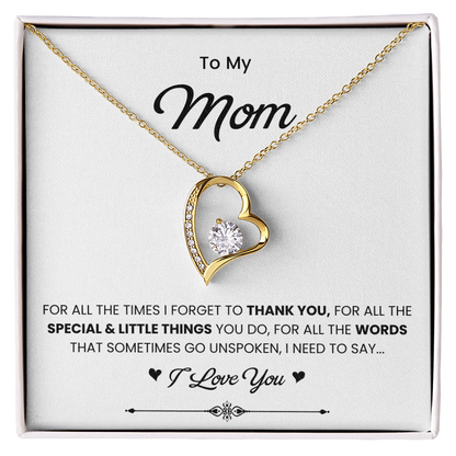 To My Mom Necklace from Daughter | Meaningful 2026 Forever Love Gift