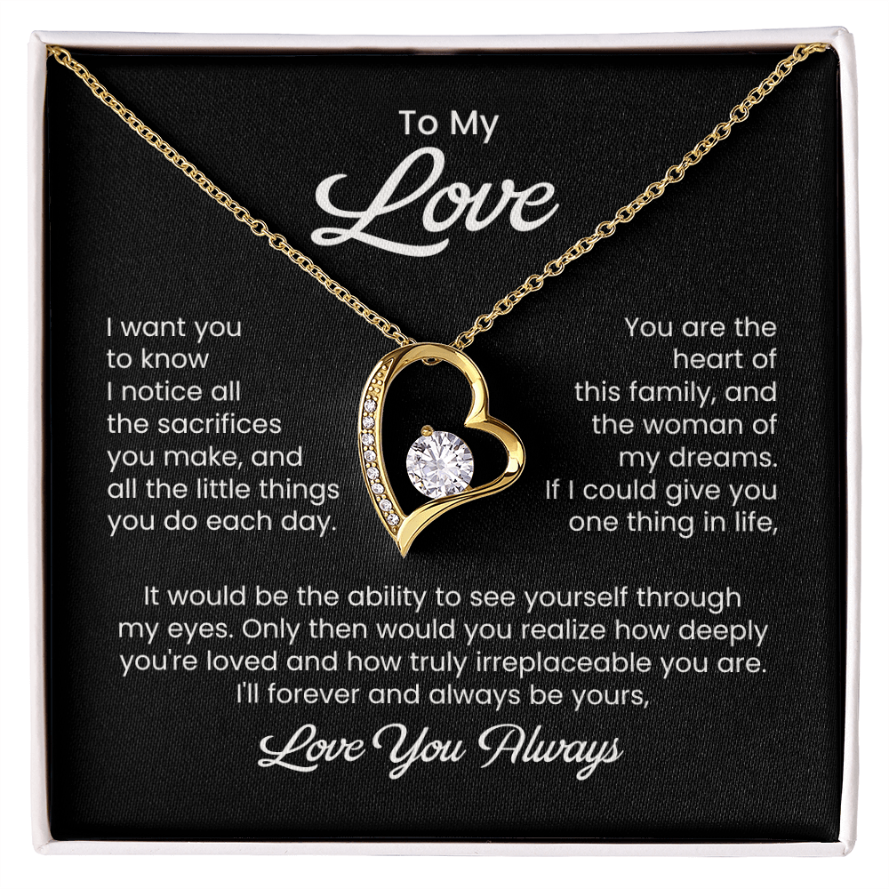Necklace for Wife From Husband, Anniversary Gifts, Christmas, Birthday Jewelry Gifts for Wife
