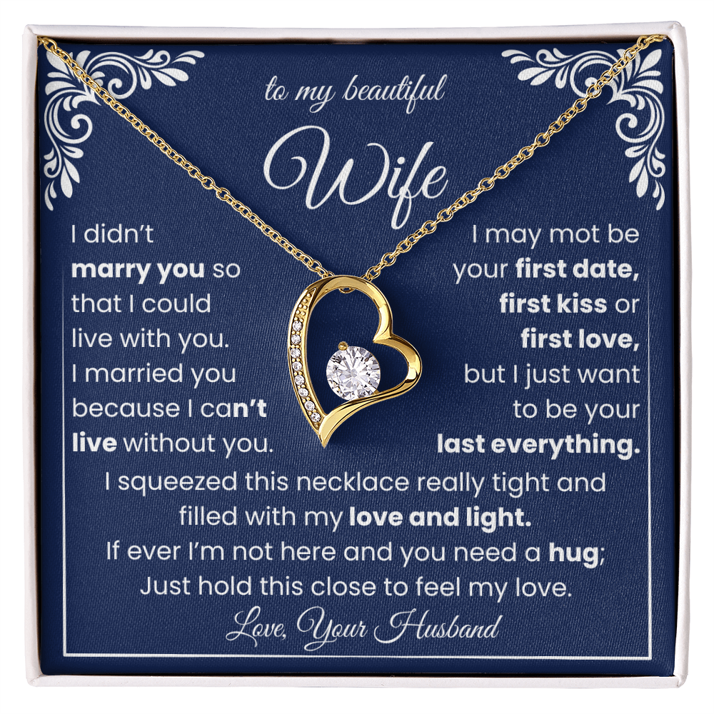 Forever Love Necklace, Gift for Her, Romantic Birthday Valentine Gift