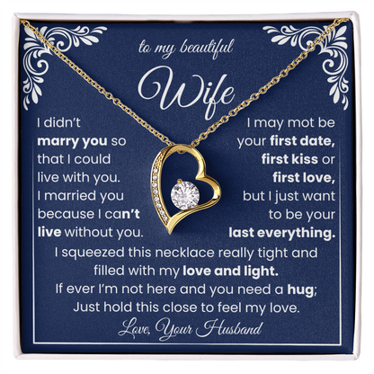 Forever Love Necklace, Gift for Her, Romantic Birthday Valentine Gift