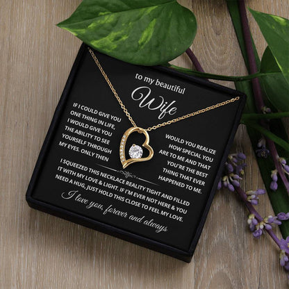 To My Wife Choice Forever Love Necklace, Valentine's Day Gift for Her