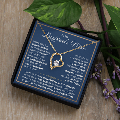 To My Boyfriends Mom Necklace - Forever Love Jewelry