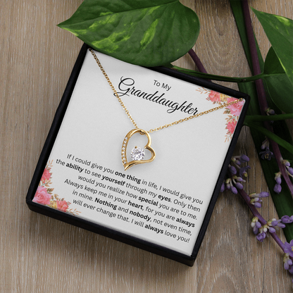 To My Beautiful Granddaughter Necklace From Grandma and Grandpa