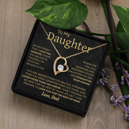 To My Daughter Necklace – Heartfelt Gift from Dad to Daughter