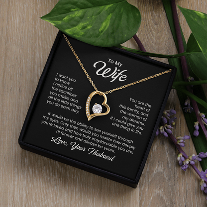 To My Wife Necklace From Husband, Wife Gift Necklace For Women Necklace For Wife , Birthday Gifts For Wife