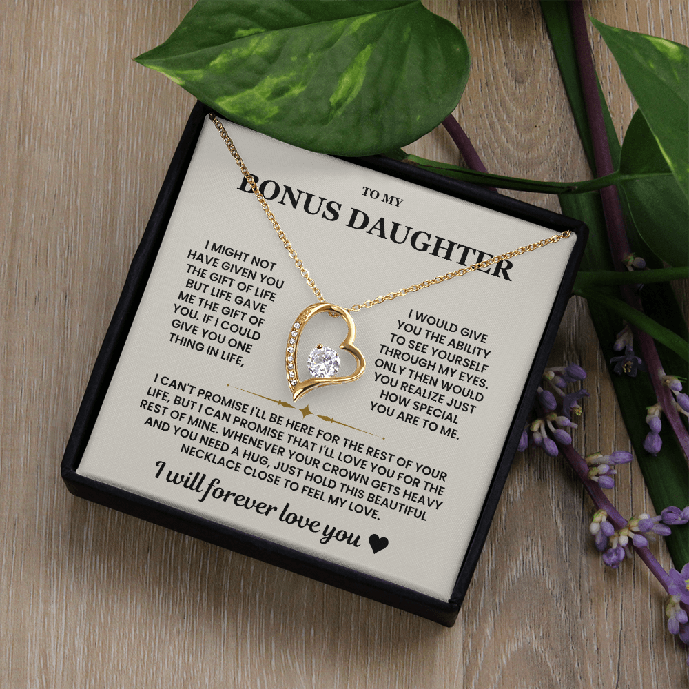 Bonus Daughter Gifts From Stepdad Stepmom With Heartfelt Message & Gift Box