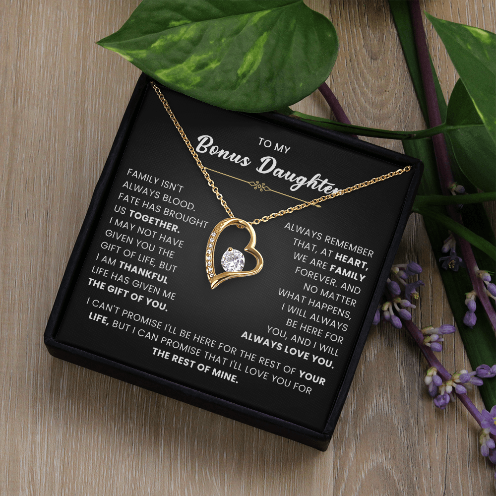 Bonus Daughter Gifts From Stepdad Stepmom With Heartfelt Message & Gift Box