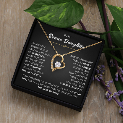 Bonus Daughter Gifts From Stepdad Stepmom With Heartfelt Message & Gift Box