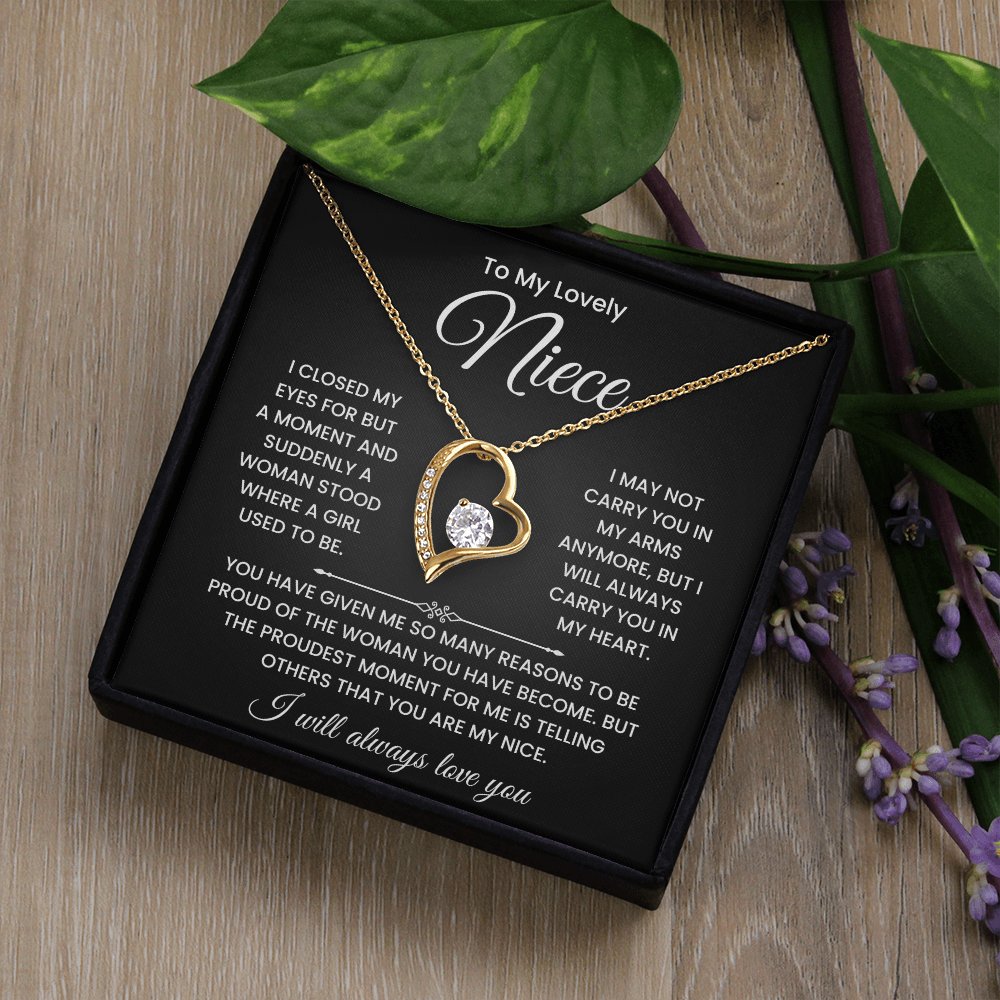 To My Lovely Niece Necklace – Inspirational Gift from Aunt