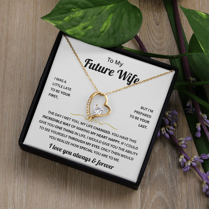 To My Future Wife Necklace, Romantic Jewelry Valentine's Day Gift for Her