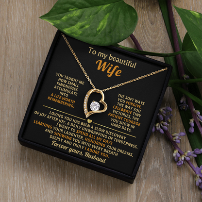 To My Wife I Love You Forever & Always Necklace - Gifts From Husband