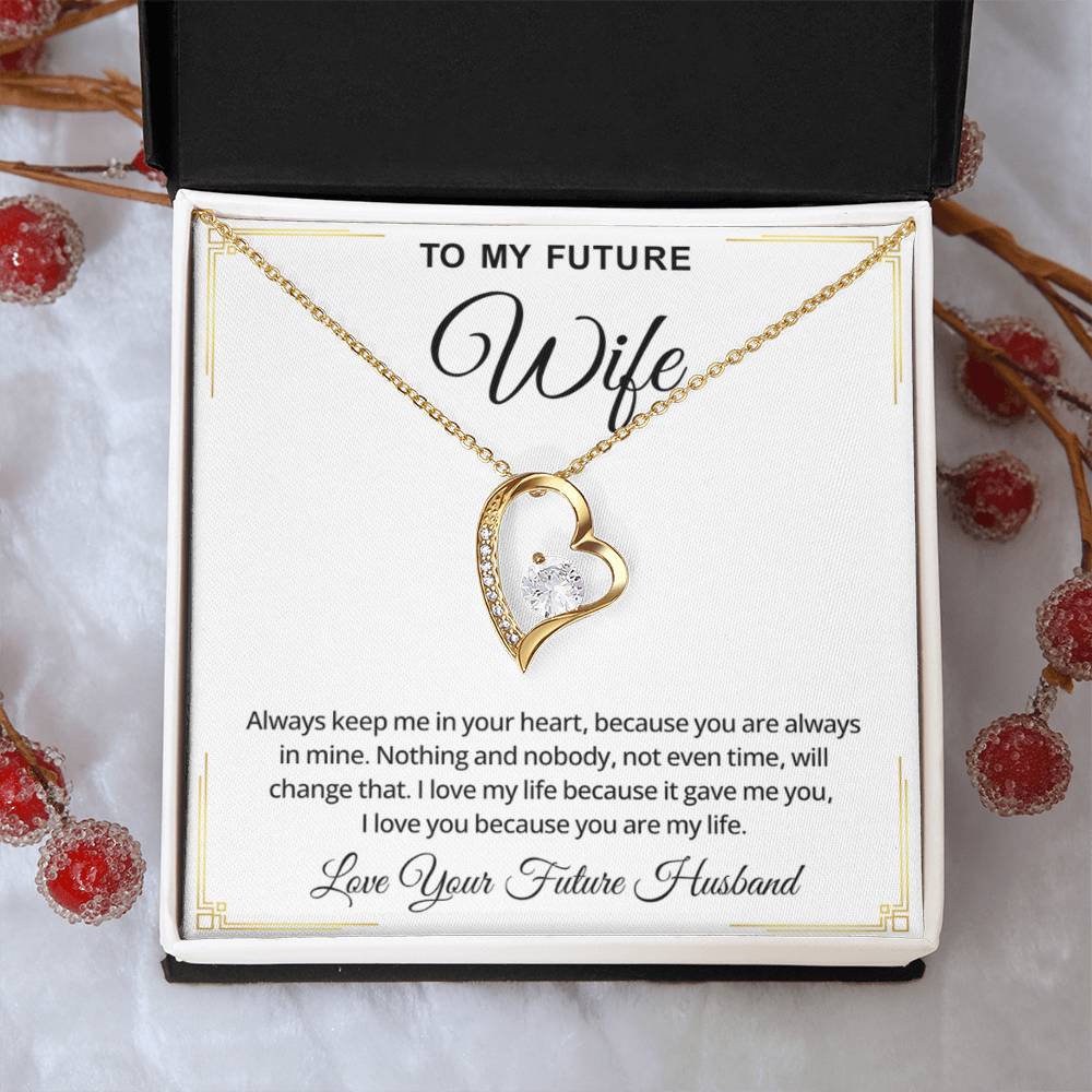 To My Future Wife Necklace – Romantic Promise Jewelry for Fiancée & Soulmate