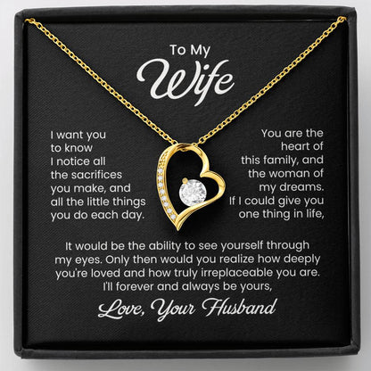 To My Wife Necklace From Husband, Wife Gift Necklace For Women Necklace For Wife , Birthday Gifts For Wife