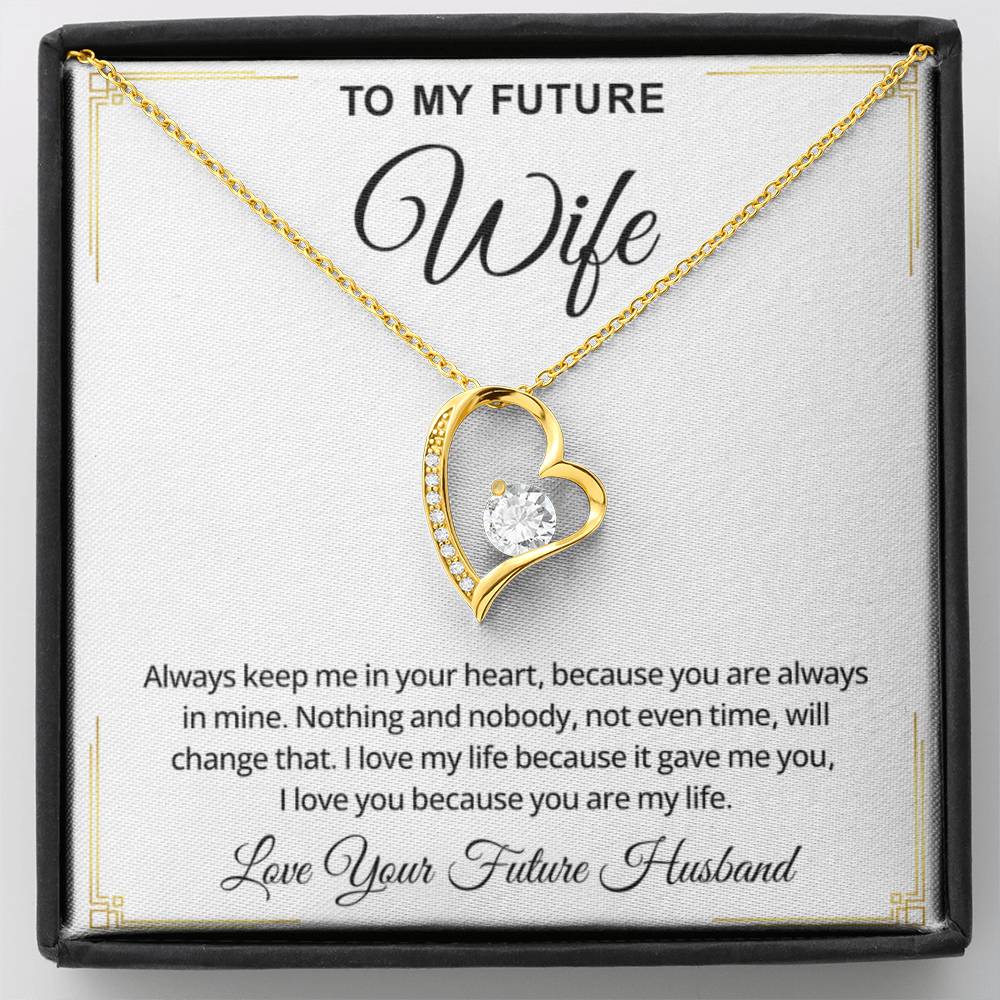 To My Future Wife Necklace – Romantic Promise Jewelry for Fiancée & Soulmate