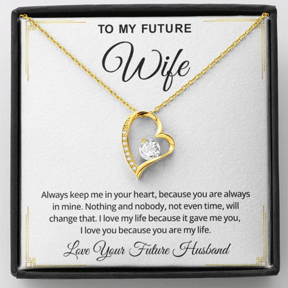 To My Future Wife Necklace – Romantic Promise Jewelry for Fiancée & Soulmate
