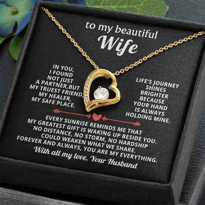 Gift For Wife - Thank You For Being A Great Life Partner - Forever Love Necklace
