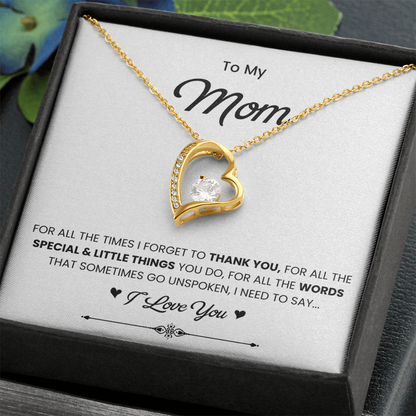 To My Mom Necklace from Daughter | Meaningful 2026 Forever Love Gift