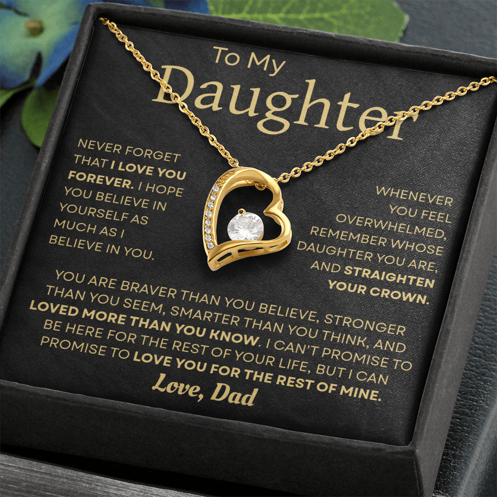 To My Daughter Necklace – Heartfelt Gift from Dad to Daughter