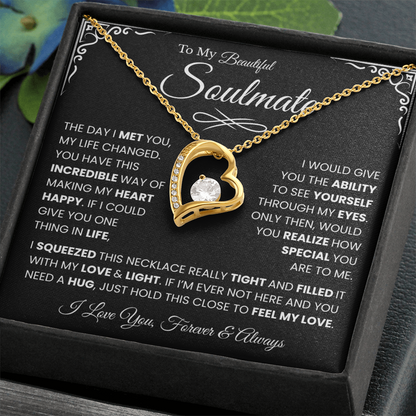 My Wife Necklace From Husband, Gifts for Fiancee Women, Soulmate Gifts for Her
