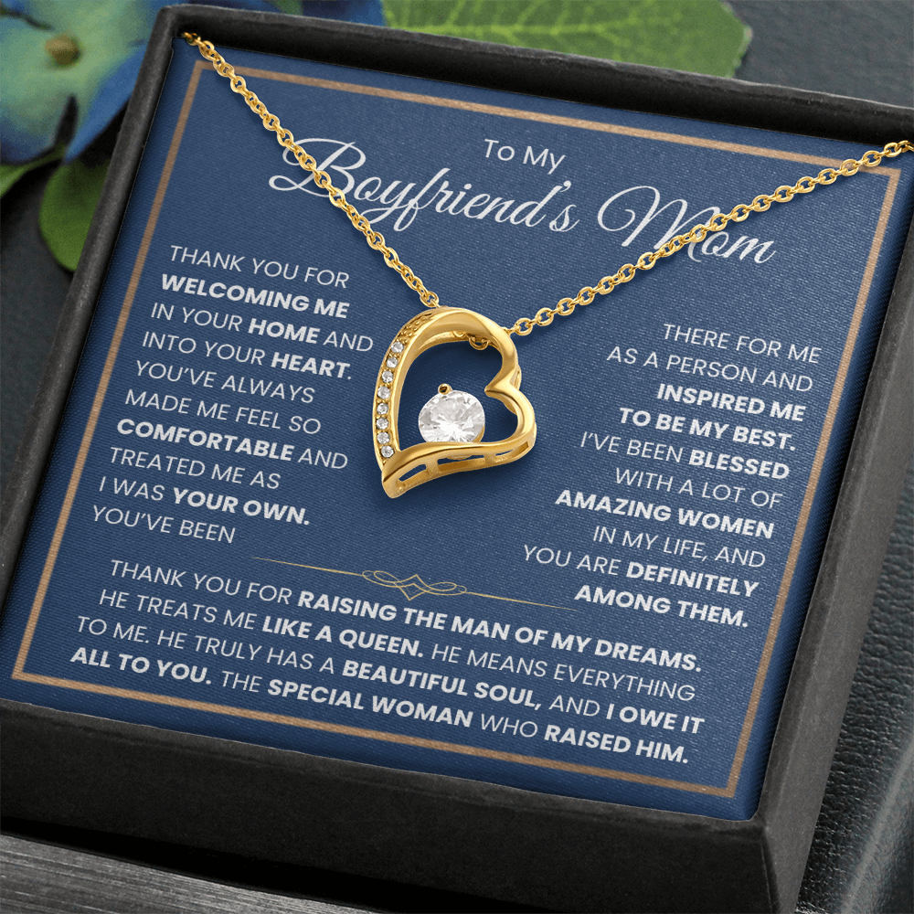To My Boyfriends Mom Necklace - Forever Love Jewelry