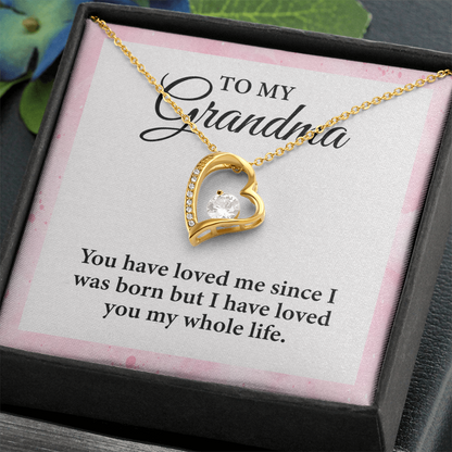 To My Grandma - I Have Loved You in My Whole Life, Necklace Gift for Her