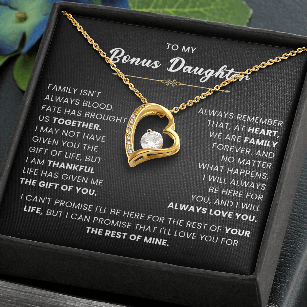 Bonus Daughter Gifts From Stepdad Stepmom With Heartfelt Message & Gift Box