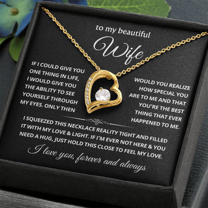 To My Wife Choice Forever Love Necklace, Valentine's Day Gift for Her